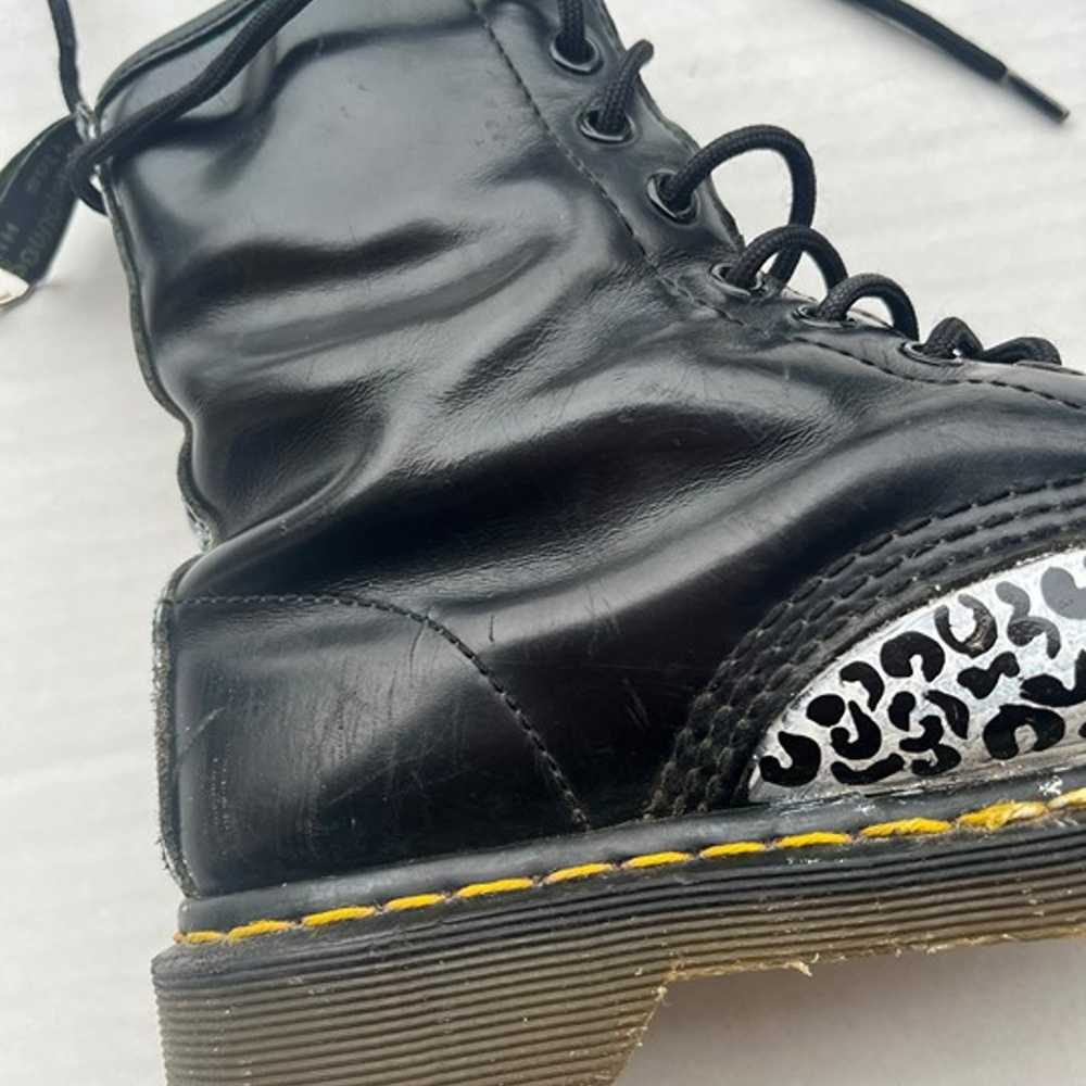 Dr. Martens 1460 Lace Up Leopard Black Grey Leath… - image 6