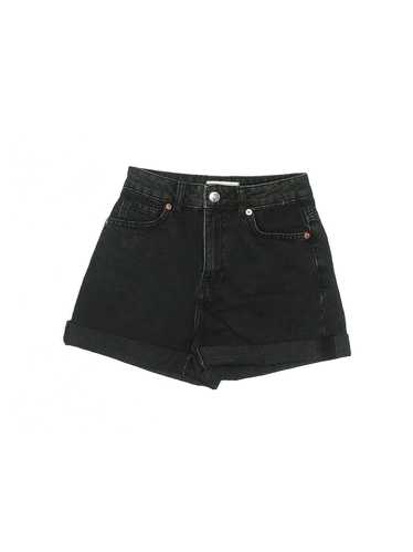 MNG Women Black Denim Shorts 1