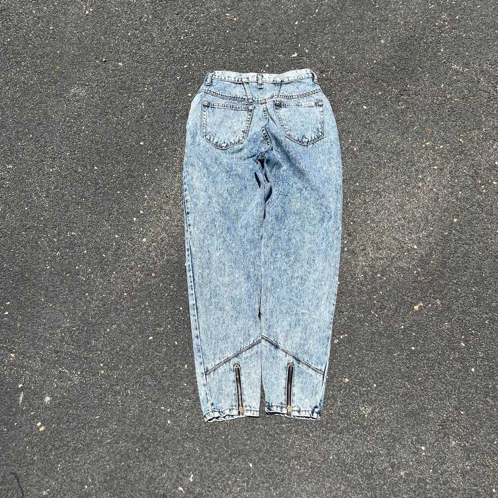 Other Vintage 90's Bonjour Acid Wash Denim Jeans … - image 5