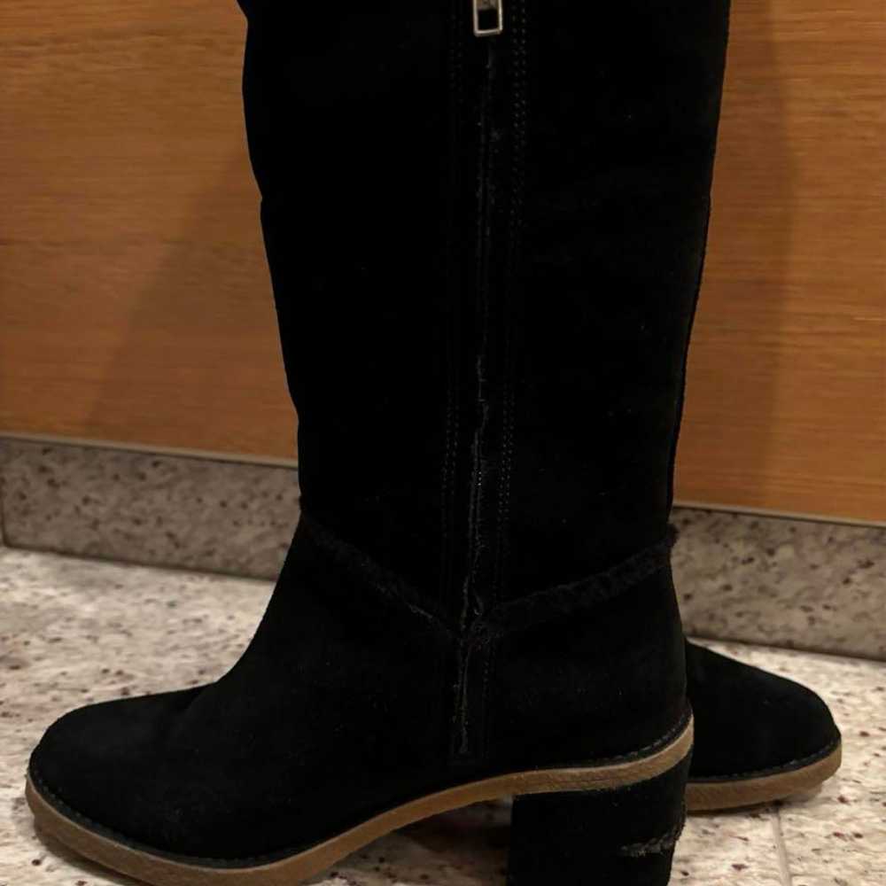 UGG Sheepskin Long Boots Black 24.5cm. - image 3