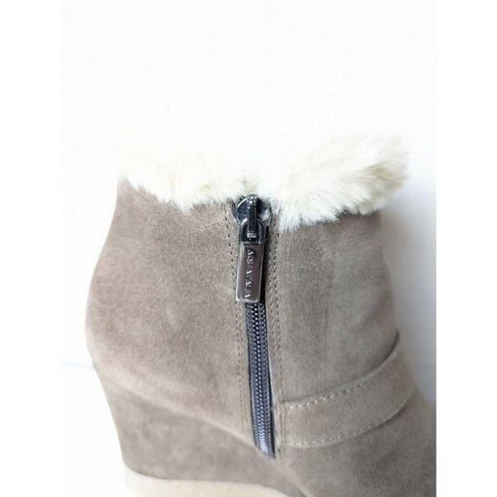 NWOB AQUATALIA Carlotta Faux Fur Wedge Bootie Siz… - image 11