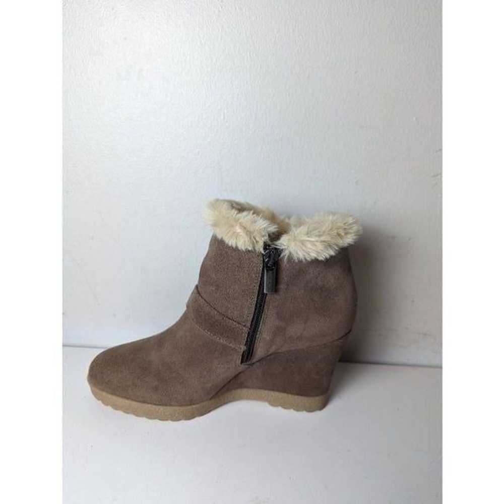 NWOB AQUATALIA Carlotta Faux Fur Wedge Bootie Siz… - image 6