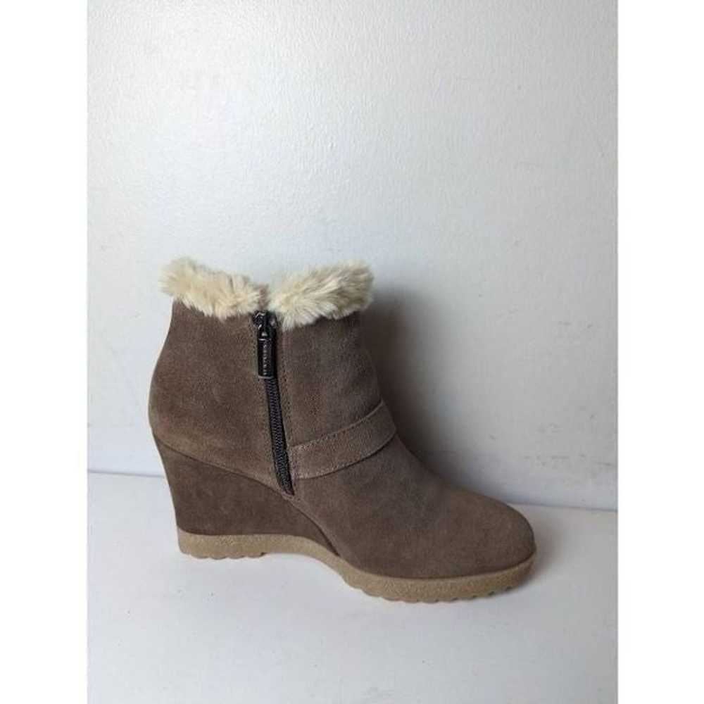 NWOB AQUATALIA Carlotta Faux Fur Wedge Bootie Siz… - image 7