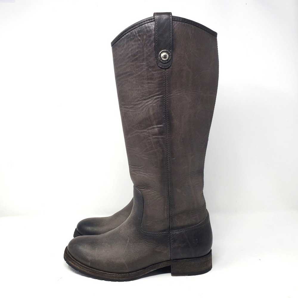 Frye Melissa Double Sole Button Lug Tall Boots Sm… - image 2