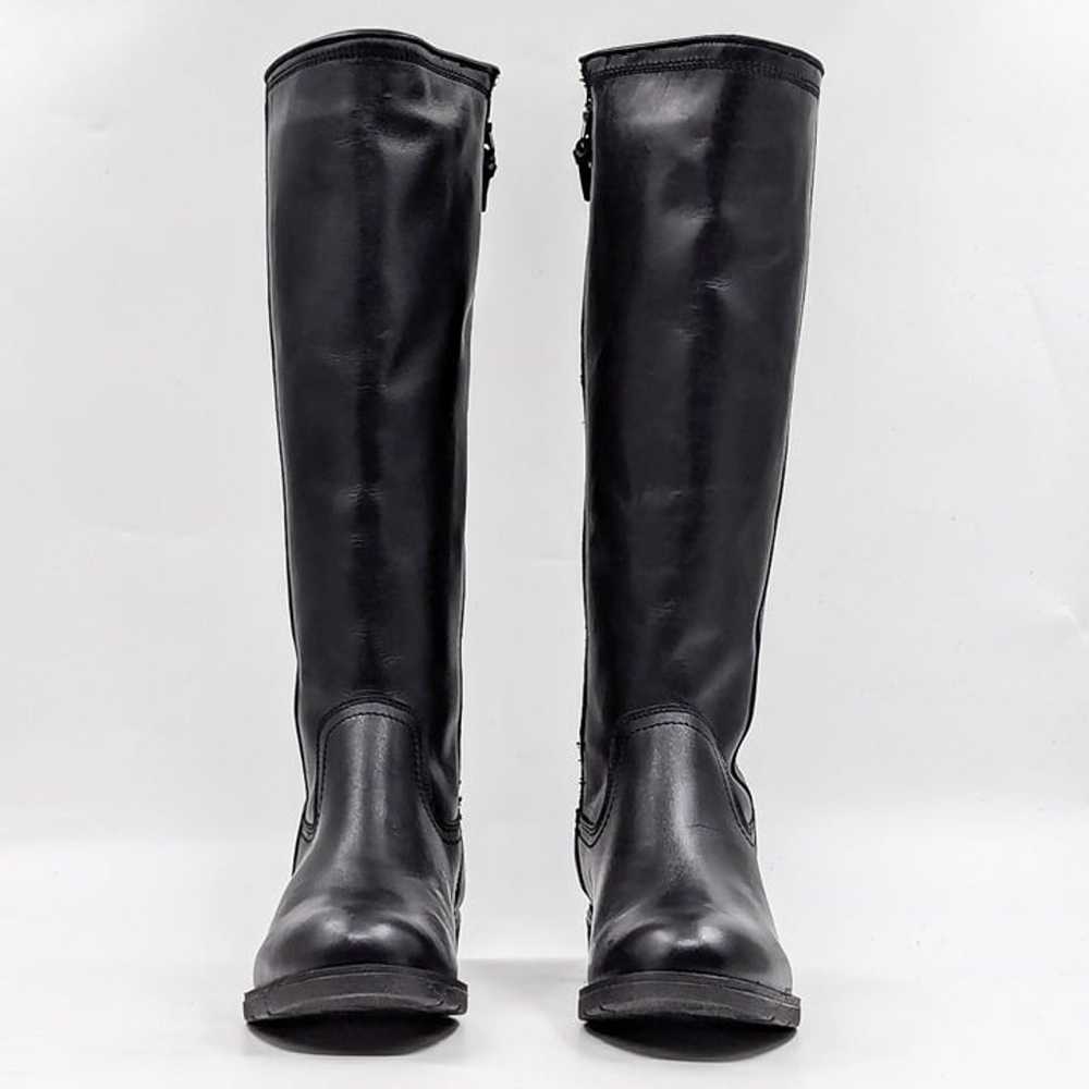 Sofft Woman Black Leather Comfortable Western Rid… - image 2