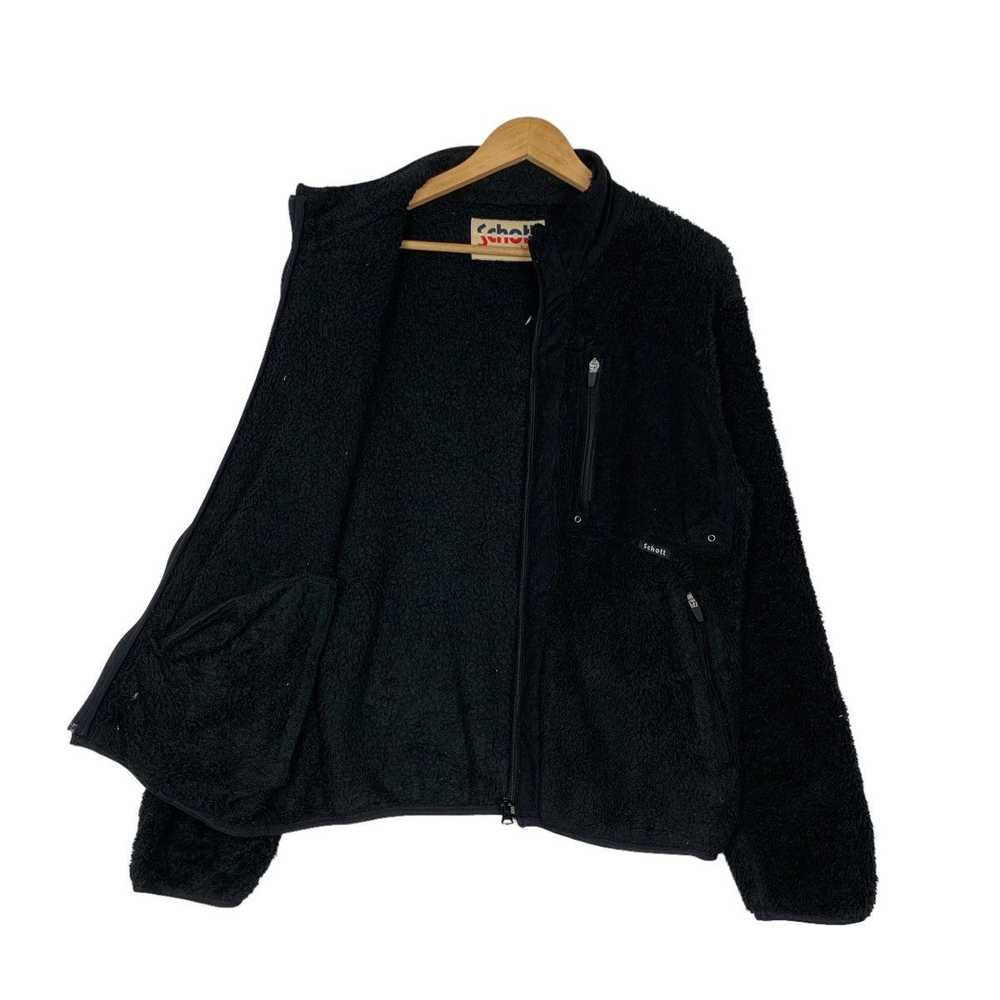 Rare × Schott × Vintage SCHOTT NYC Deep Pile Blac… - image 9