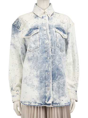 Alexandre Vauthier Blue Denim Embellished Jacket