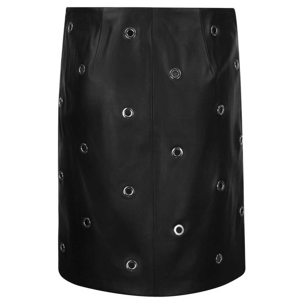 Max Mara Leather mini skirt - image 2