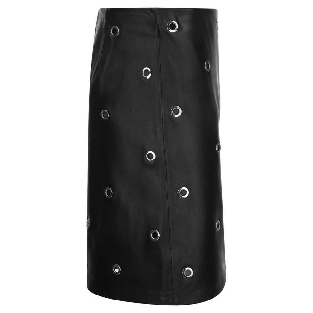 Max Mara Leather mini skirt - image 3