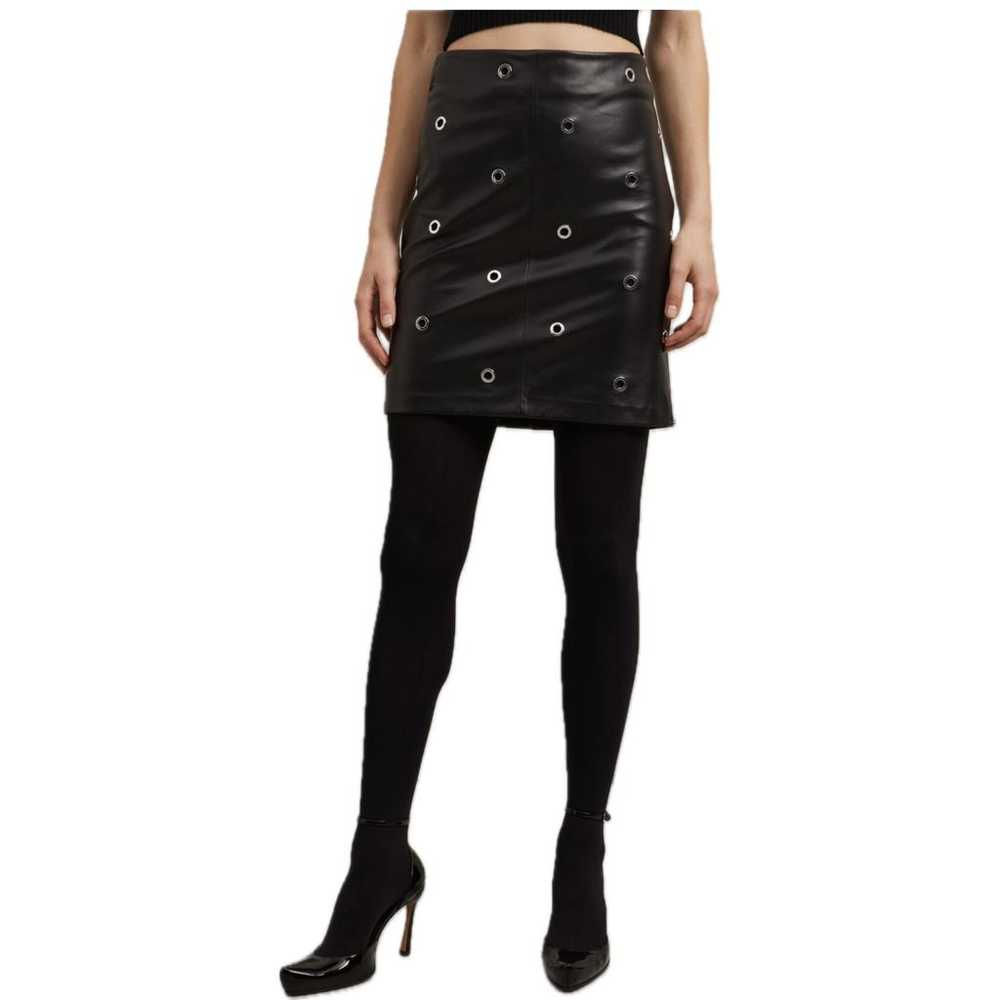 Max Mara Leather mini skirt - image 4