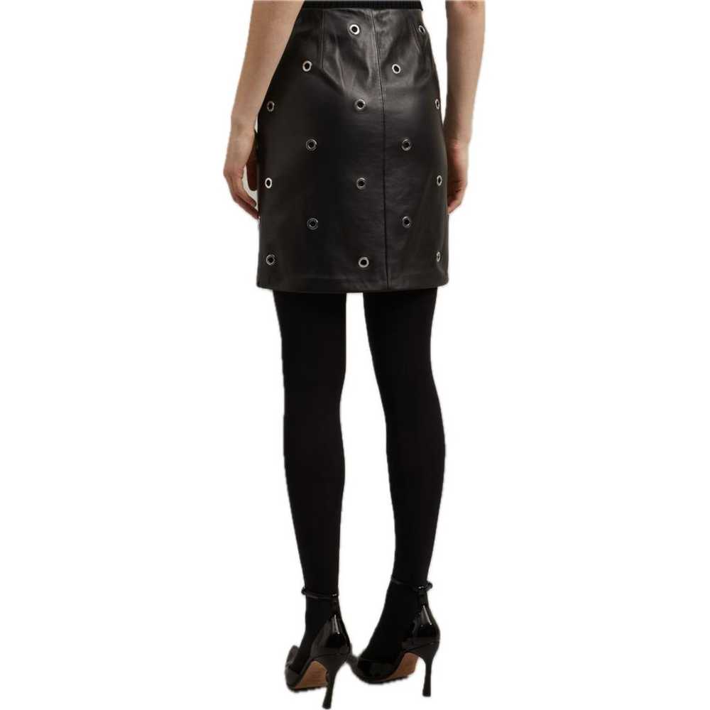 Max Mara Leather mini skirt - image 5