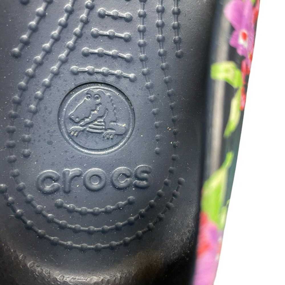 Crocs Kadee Tropical Floral Navy Pink Graphic Fla… - image 11