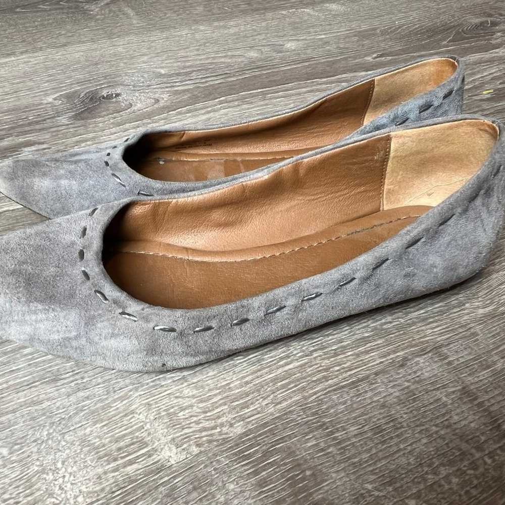 Frye Suede Grey Ballet Flats- 6.5 - image 3