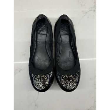 Tory Burch Patent Leather Ballet Flat Slip On Shoe