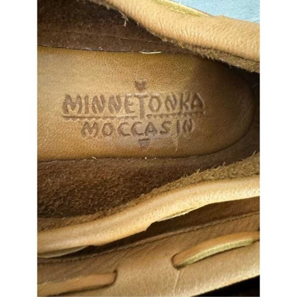 Minnetonka Tan Leather Moccasins Size 8 - image 6