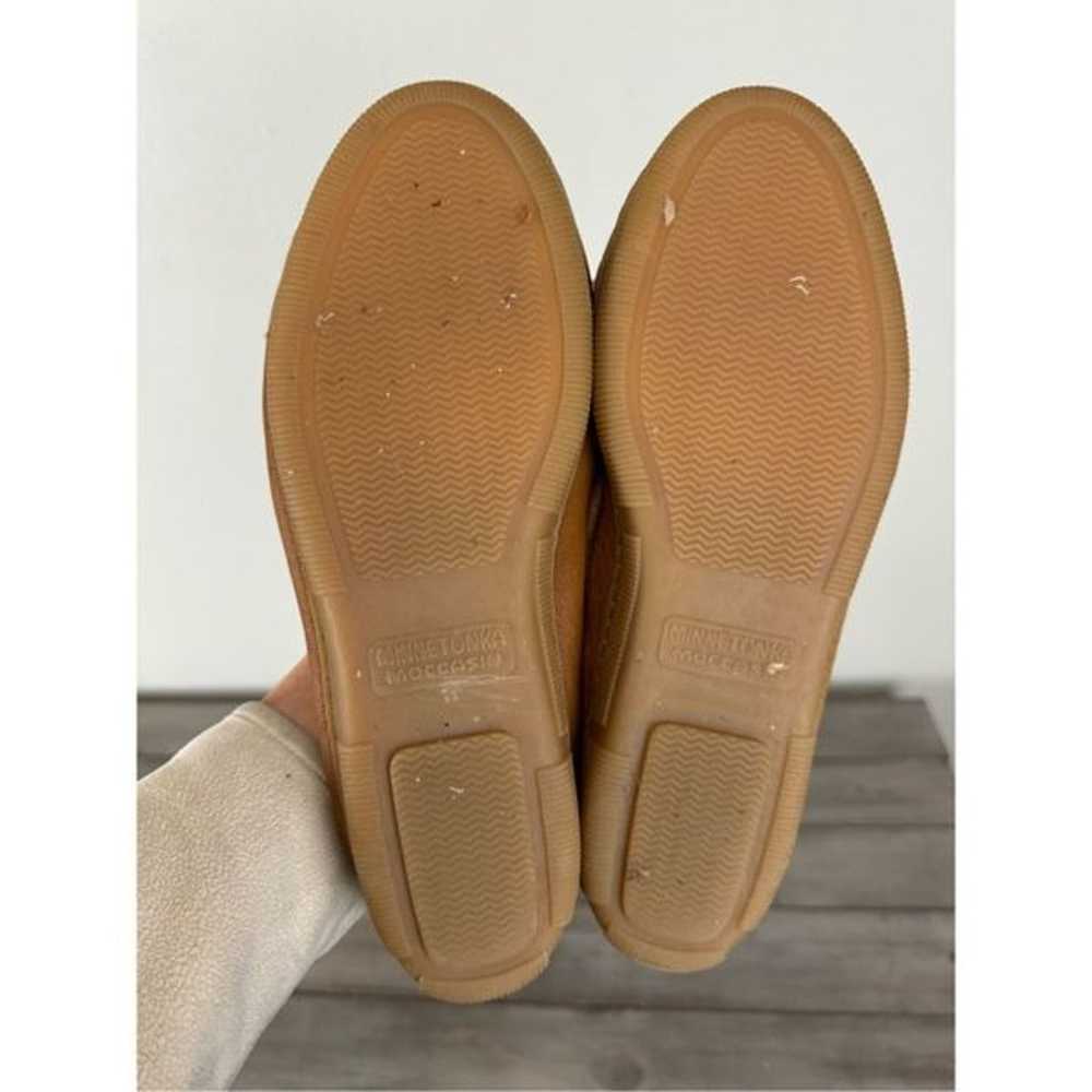 Minnetonka Tan Leather Moccasins Size 8 - image 7