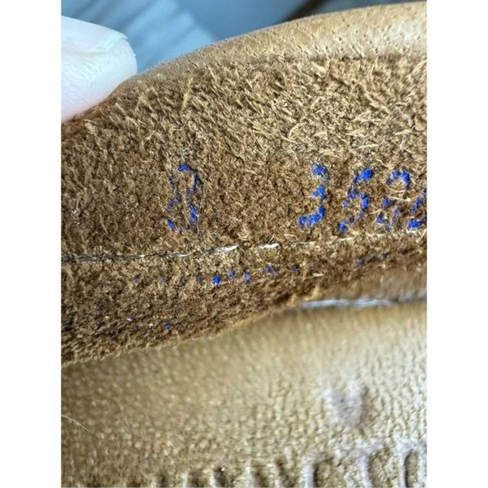 Minnetonka Tan Leather Moccasins Size 8 - image 8