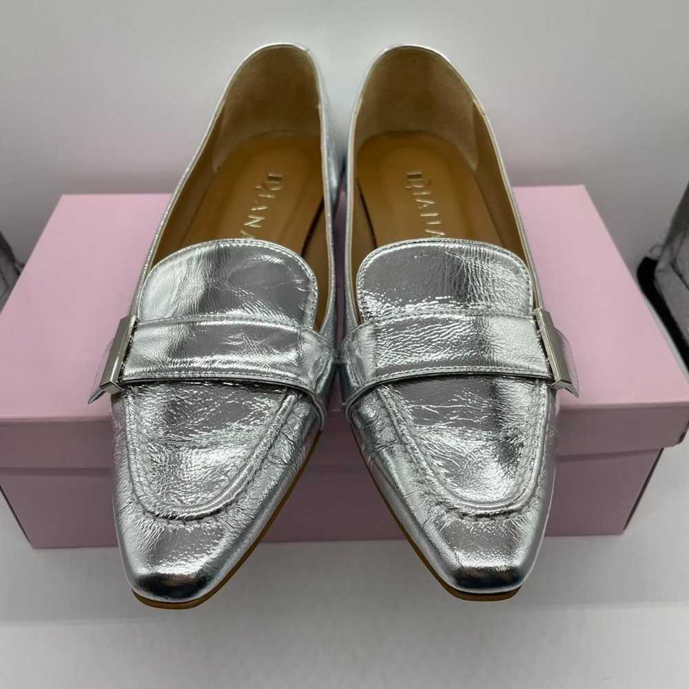 ▼DIANA Silver Flat Shoes Pumps with Box 23cm - image 2