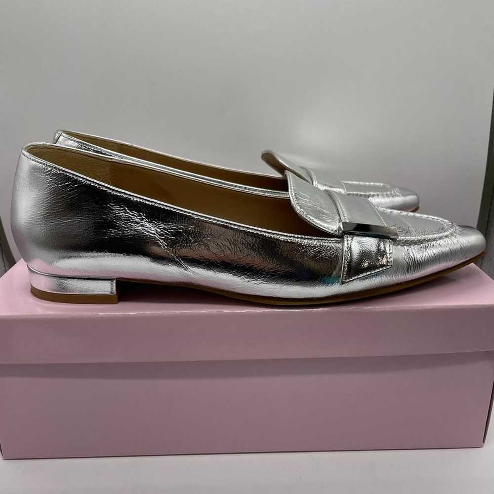 ▼DIANA Silver Flat Shoes Pumps with Box 23cm - image 3