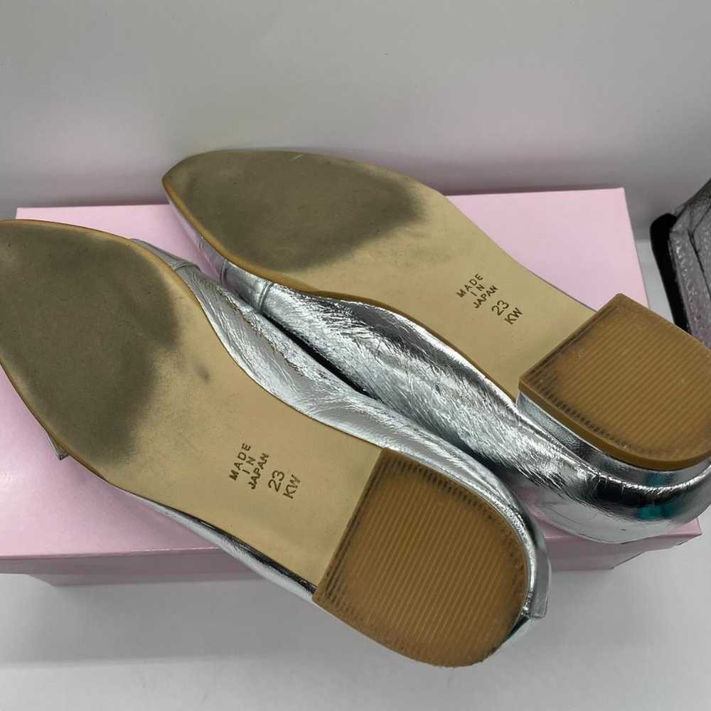 ▼DIANA Silver Flat Shoes Pumps with Box 23cm - image 5