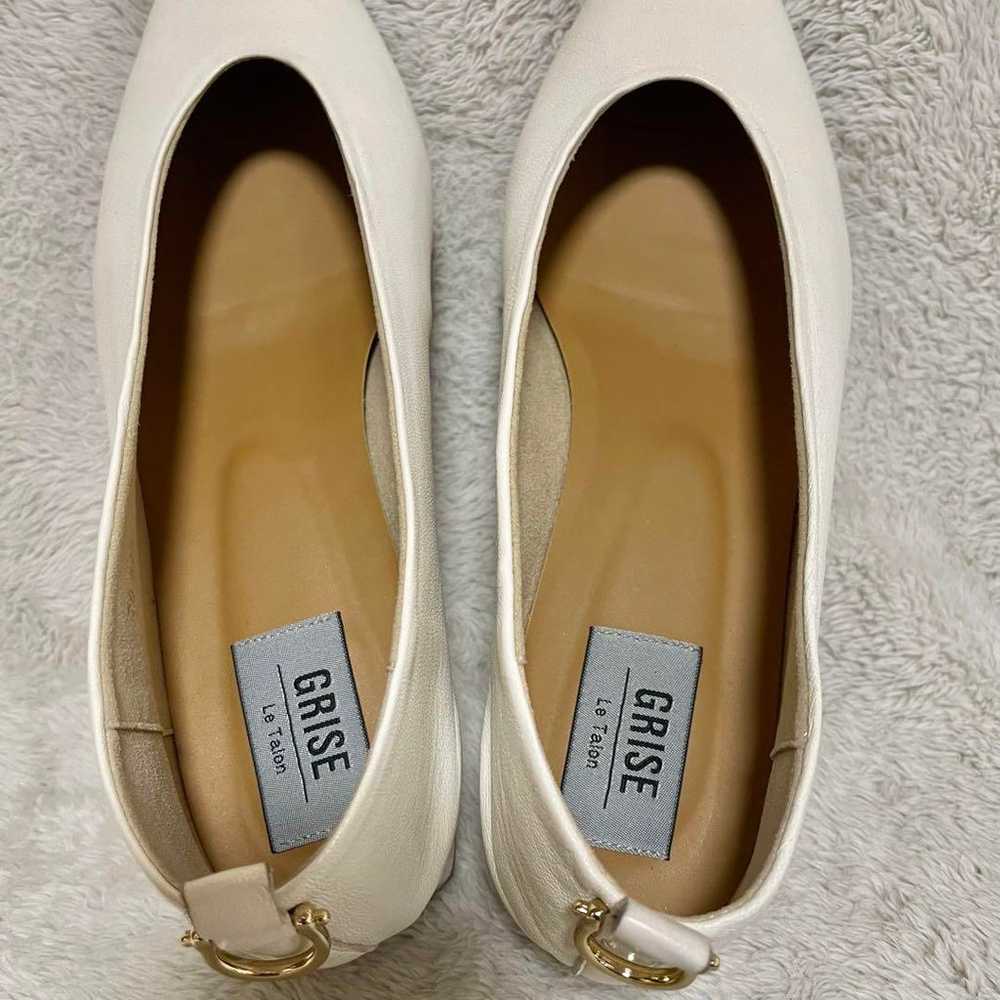 Le Taron Grise White Flat Shoes - image 8