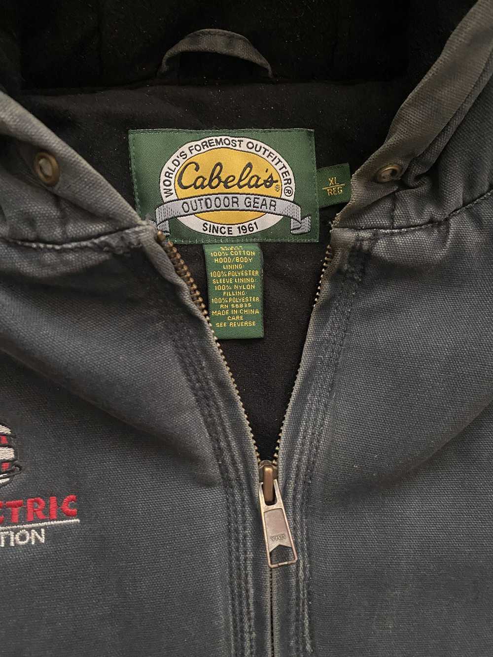 Cabelas × Vintage Vintage Cabelas Hoody Jacket Du… - image 3