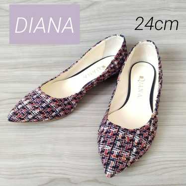 【Excellent Condition】DIANA Diana Multi-Tweed Flat 