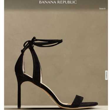 EUC $280 Margaux Banana Republic Black Suede Ankl… - image 1