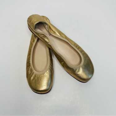 Taryn Rose Gold Leather ballet flats Made in Ital… - image 1