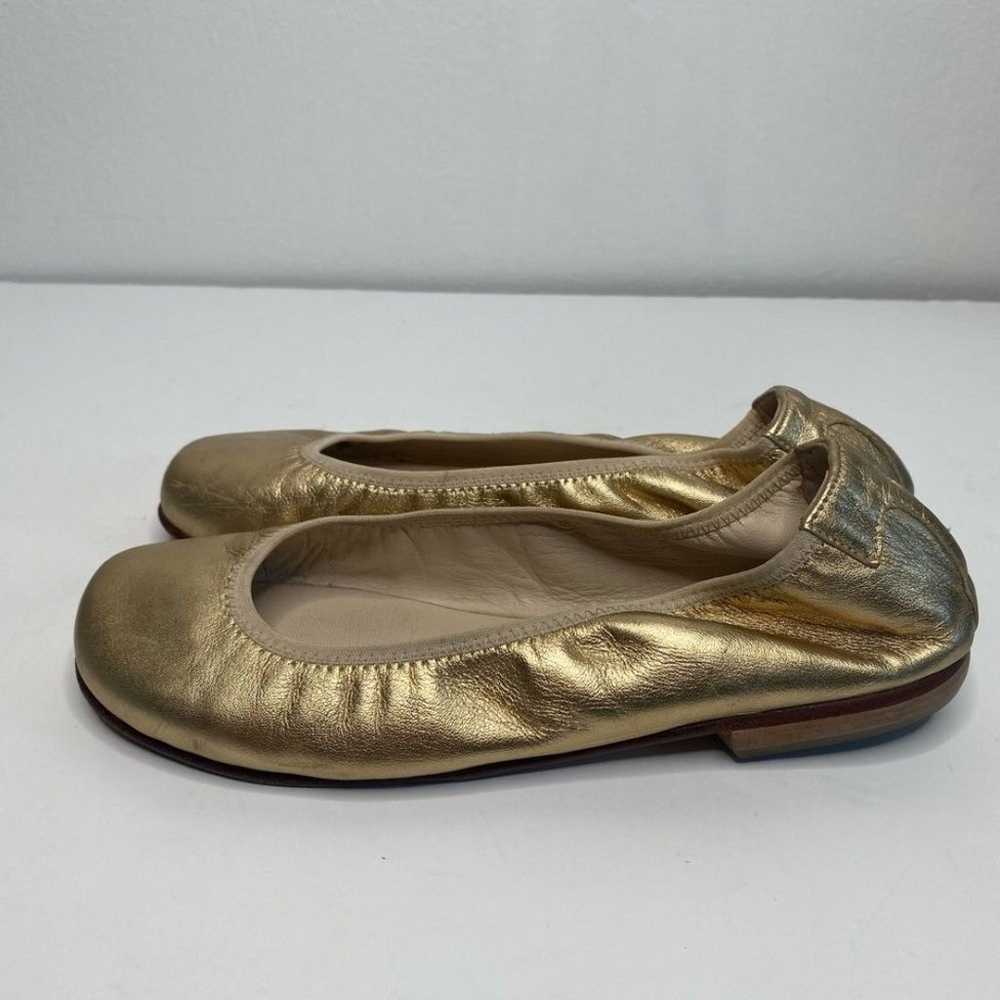 Taryn Rose Gold Leather ballet flats Made in Ital… - image 3