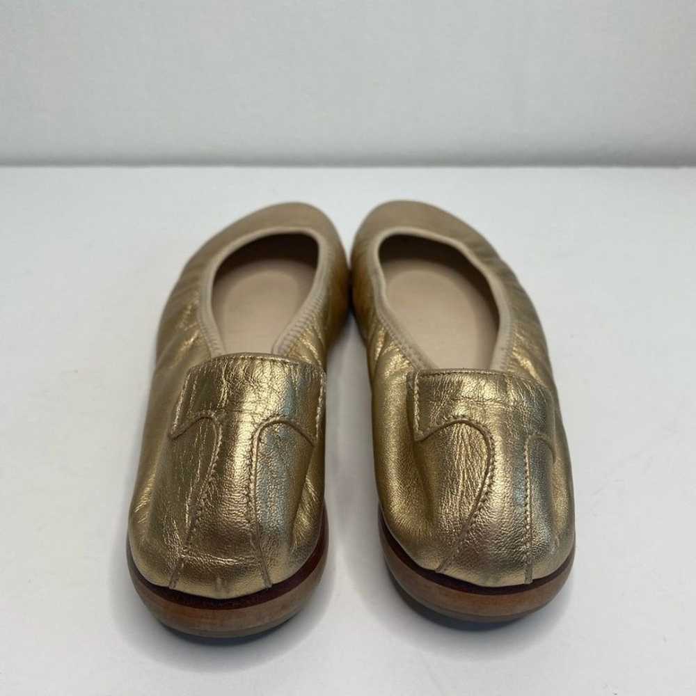 Taryn Rose Gold Leather ballet flats Made in Ital… - image 4