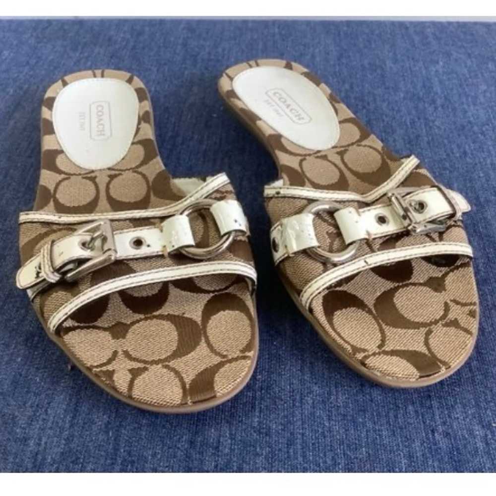 Coach Vintage Signature Sandals Size 7 - image 1