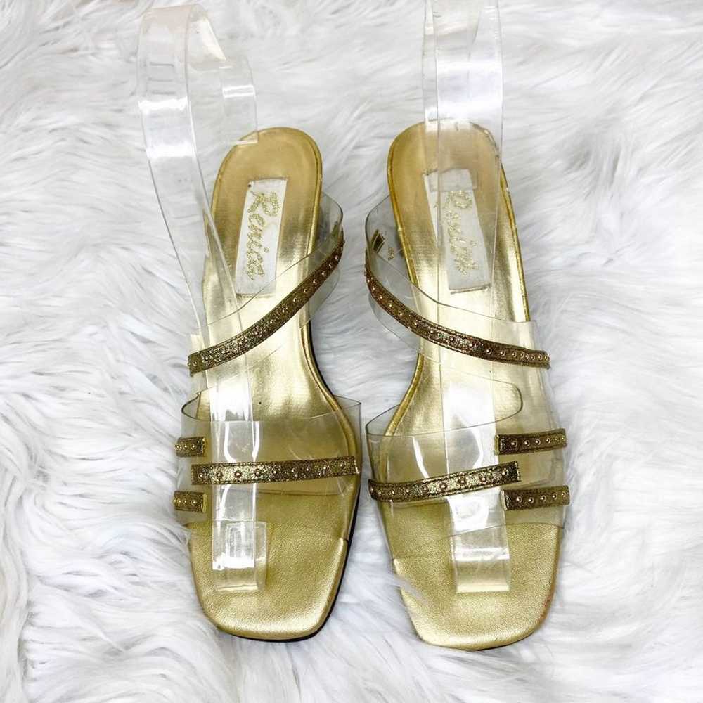 Vintage Renica Lisa Lucite Heel Sandals - image 7