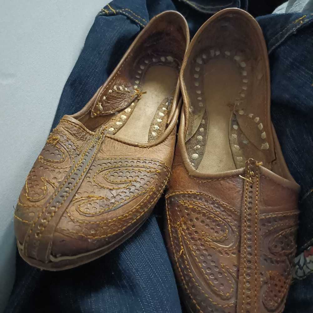 2 pair of handmade leather shoes - image 1