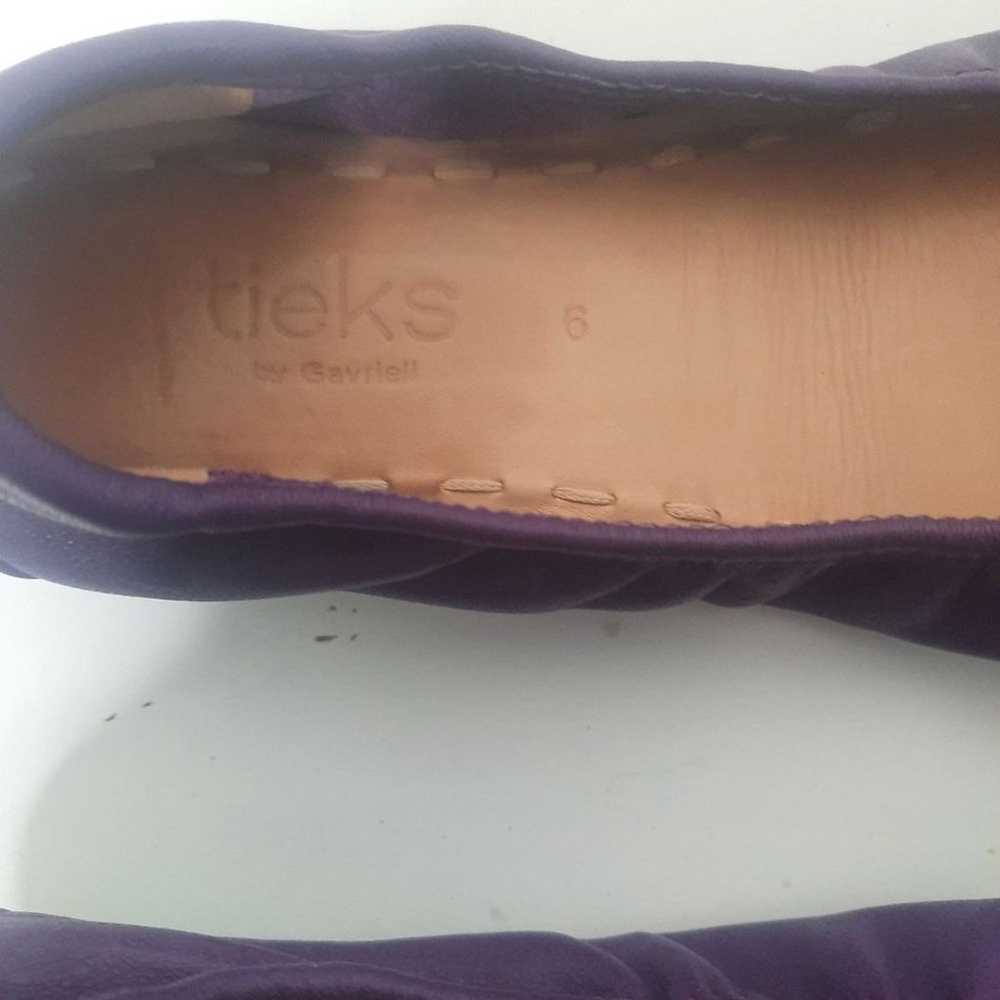 Tieks Lilac Ballet Flats Leather Size 6 - image 8