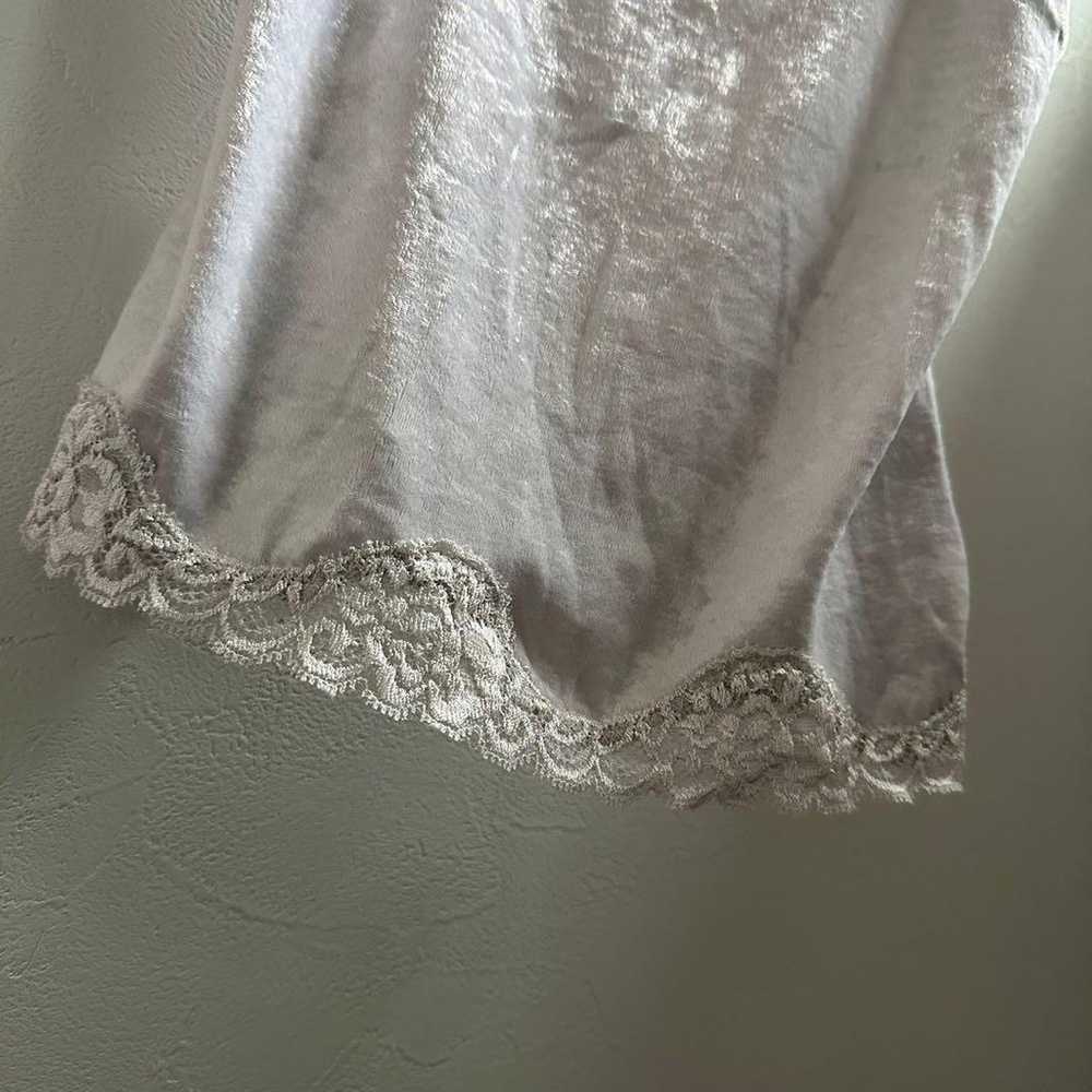 Unused tagged ruched Le Souk lace x velour camiso… - image 3