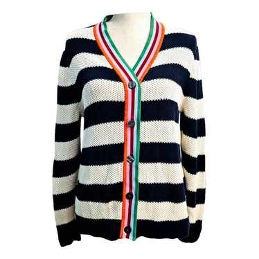 Kule by store Nikki Kule Navy & White Stripe Hoody Zip Up Nylon Windbreaker Jacket L