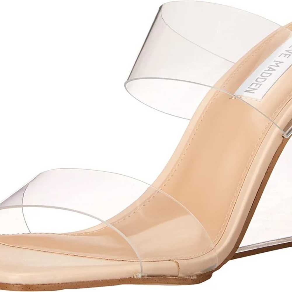 Steve Madden Isa Clear Wedge Heels - image 1