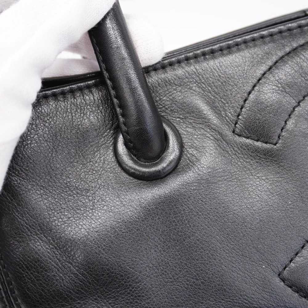 Chanel Triple Coco Black Leather Tote Bag (Pre-Ow… - image 12