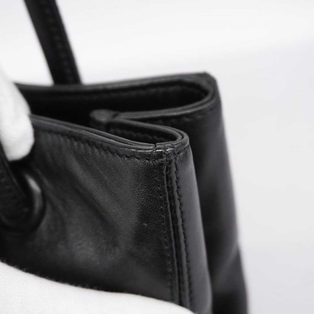 Chanel Triple Coco Black Leather Tote Bag (Pre-Ow… - image 7