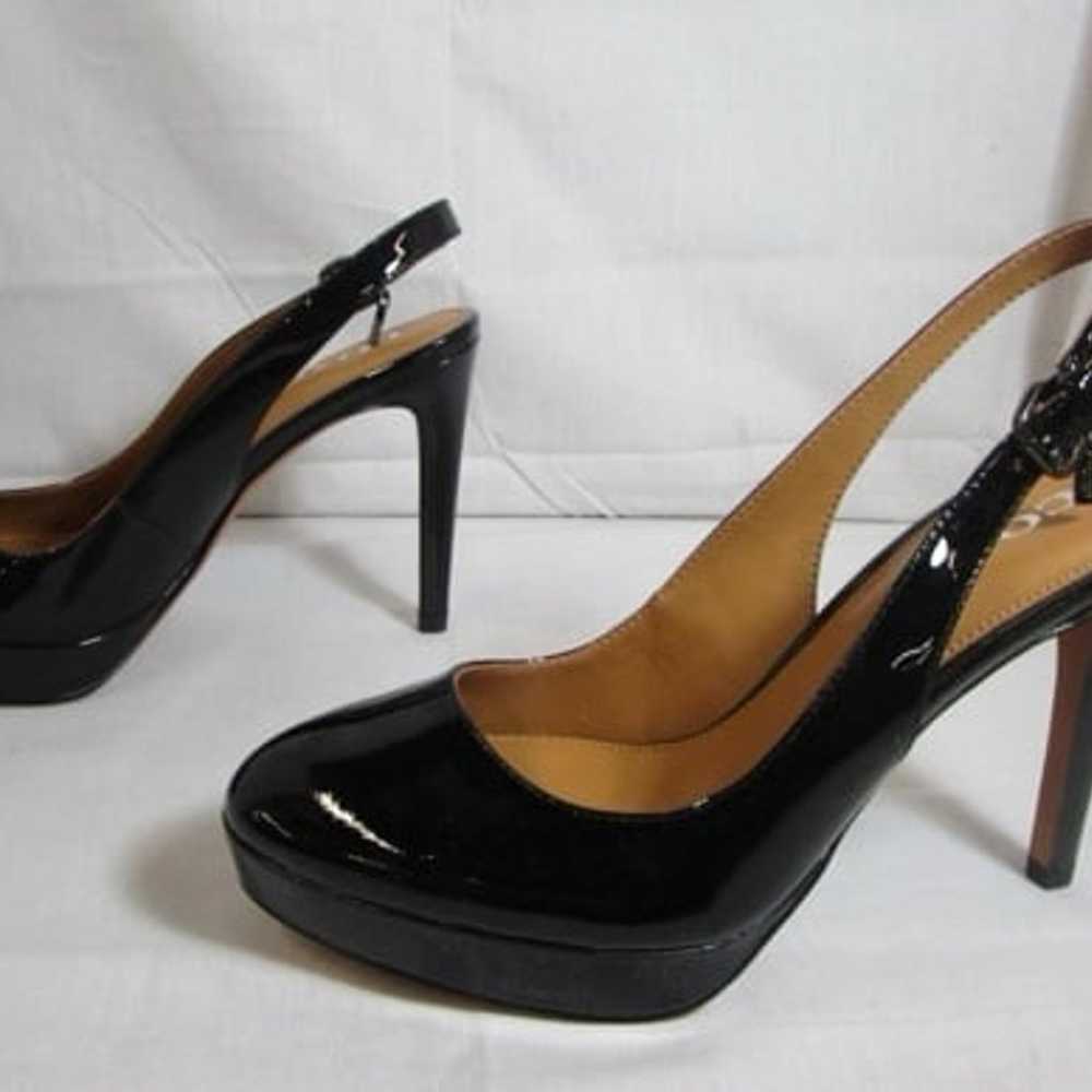 Pumps Authenticated Coach Abie Patent Black Size … - image 3