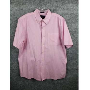 Pinko Saddlebred Button Down Shirt Pink White Che… - image 1