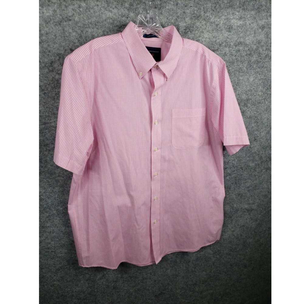 Pinko Saddlebred Button Down Shirt Pink White Che… - image 3