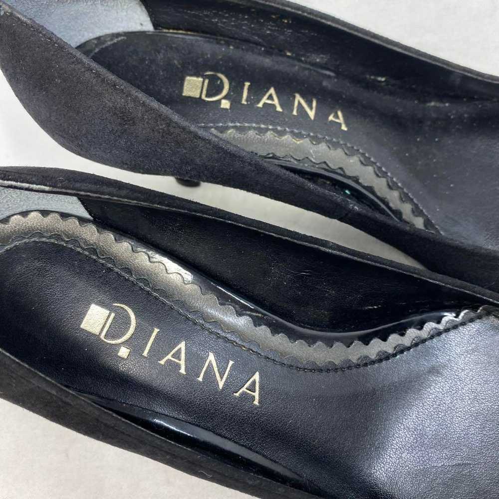 Diana pumps, suede x haircalf, black, size marked… - image 10