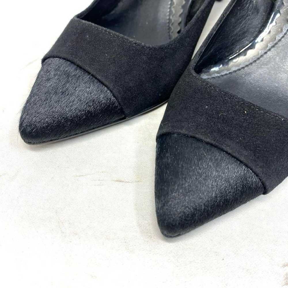 Diana pumps, suede x haircalf, black, size marked… - image 9