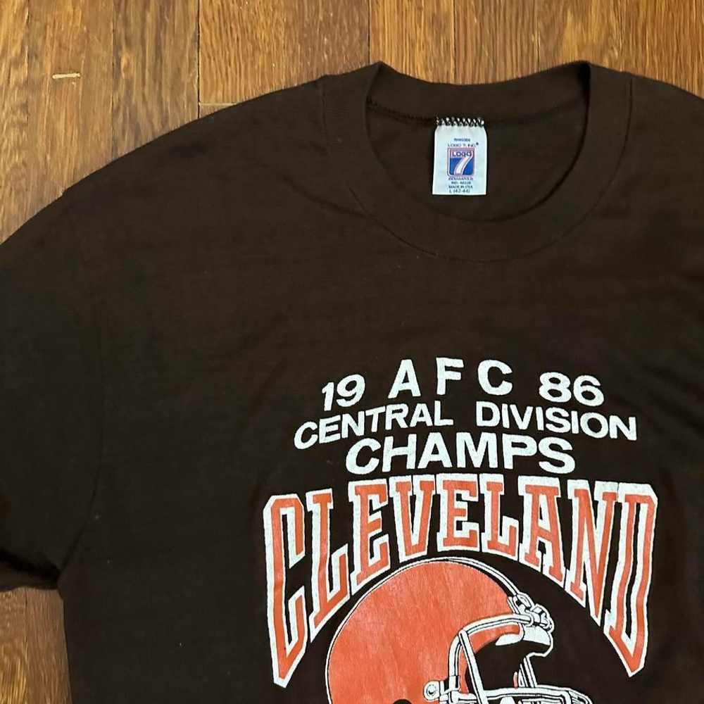 Logo 7 Rare Vintage Cleveland Browns AFC Champion… - image 1