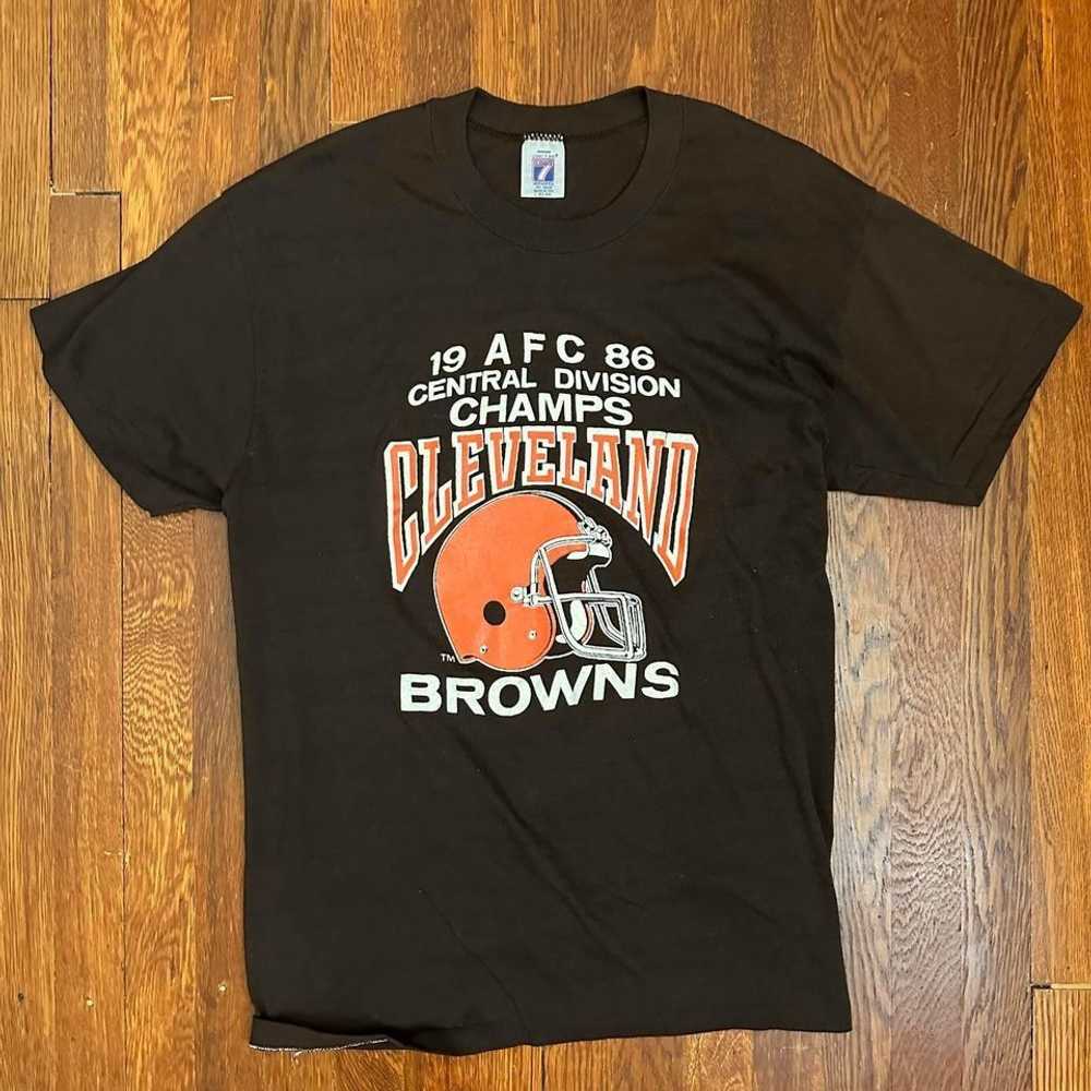 Logo 7 Rare Vintage Cleveland Browns AFC Champion… - image 5