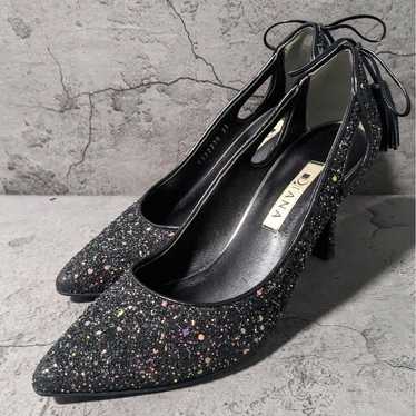 【DIANA】Diana (23) Pointed Toe Lame Ribbon Pumps