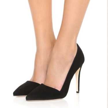 Alice + Olivia | Black Suede Dina High Heels Stil… - image 1