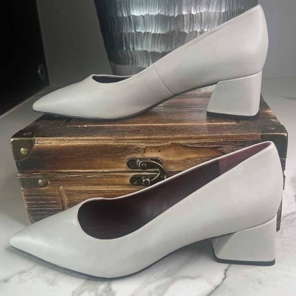 Franco Sarto Racer Leather Pumps in Grey - image 7